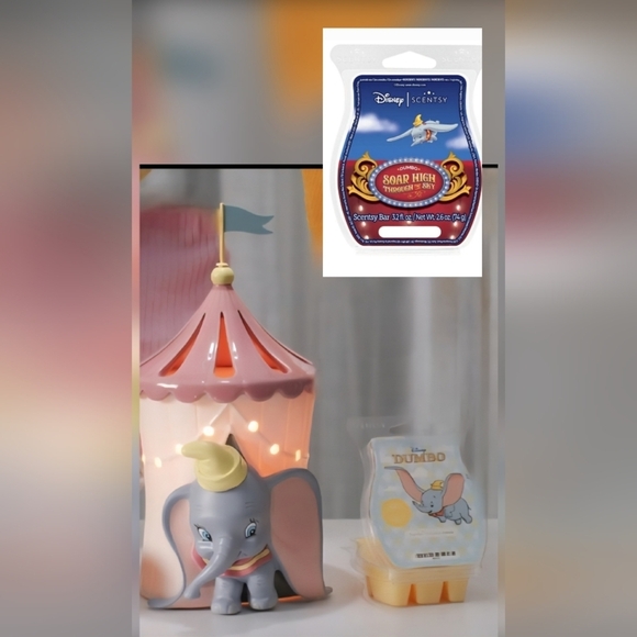 Scentsy Other - Scentsy Disney Dumbo Tent Warmer Circus Parade Wax Soar High Through The Sky Wax